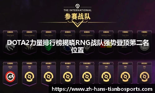 DOTA2力量排行榜揭晓RNG战队强势登顶第二名位置